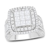 Thumbnail Image 0 of Previously Owned Multi-Diamond Engagement Ring 3 ct tw Princess & Round 10K White Gold