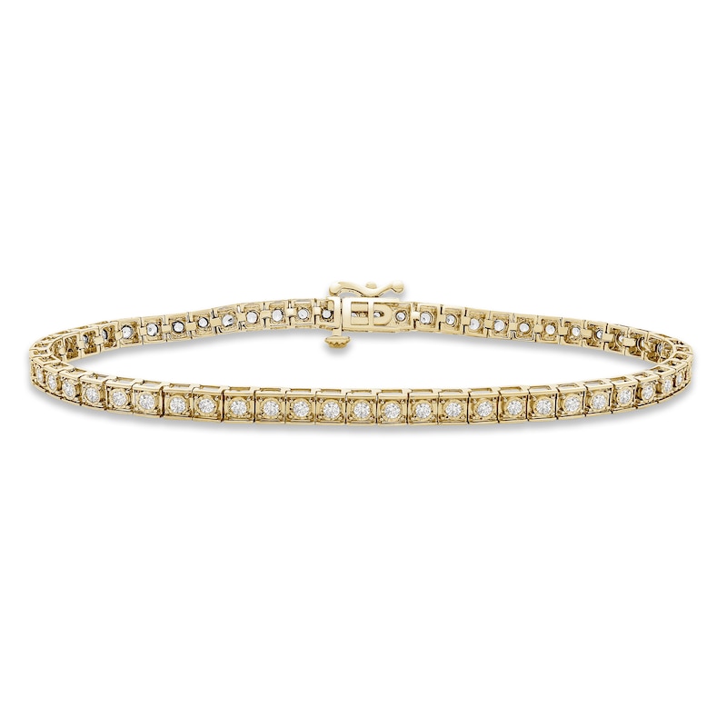 Previously Owned Diamond Bracelet 1 ct tw 10K Yellow Gold 7.25