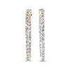 Thumbnail Image 1 of Previously Owned Diamond Hoop Earrings 5/8 ct tw Round-cut 14K Yellow Gold