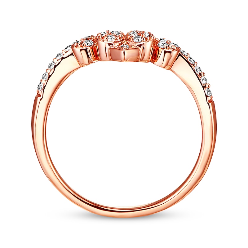 Main Image 3 of Previously Owned Diamond Anniversary Band 1/4 ct tw Round-cut 10K Rose Gold