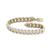 Thumbnail Image 1 of Previously Owned Men's Cuban Curb Chain Bracelet 2 ct tw Diamonds 10K Yellow Gold 8.5&quot;