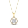 Thumbnail Image 1 of Previously Owned Diamond Necklace 1/2 ct tw Round-cut 10K Two-Tone Gold