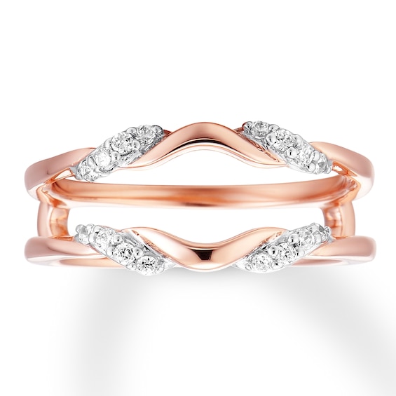 Previously Owned Diamond Enhancer Ring / ct tw Round-cut 14K Rose Gold