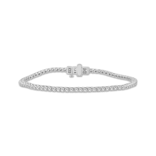 Previously Owned Diamond Tennis Bracelet 1 ct tw Round-cut 10K White ...