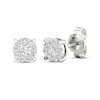 Thumbnail Image 0 of Previously Owned Diamond Halo Stud Earrings 1/4 ct tw Round-Cut 10K White Gold