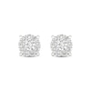 Thumbnail Image 1 of Previously Owned Diamond Halo Stud Earrings 1/4 ct tw Round-Cut 10K White Gold
