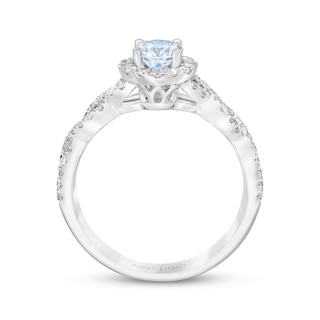 Previously Owned THE LEO First Light Diamond Engagement Ring 7/8 ct tw ...