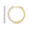 Thumbnail Image 3 of Previously Owned Diamond Hoop Earrings 1 ct tw 10K Yellow Gold