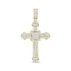 Thumbnail Image 1 of Previously Owned Men's Diamond Cross Pendant 1/2 ct tw Round-cut 10K Yellow Gold