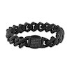 Thumbnail Image 1 of Men's Black Diamond Link Bracelet 1/2 ct tw Black Ion-Plated Stainless Steel 8.50&quot;