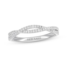 Previously Owned Neil Lane Diamond Wedding Band 1/4 ct tw Round-cut 14K White Gold