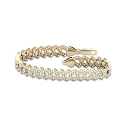 Previously Owned Men's Cuban Link Bracelet 1 ct tw 10K Yellow Gold 8.5&quot;