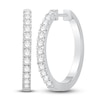 Thumbnail Image 0 of Previously Owned Diamond Hoop Earrings 1/2 ct tw 10K White Gold