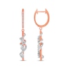 Thumbnail Image 1 of Previously Owned Diamond Drop Earrings 1/3 ct tw Round-cut 10K Rose Gold