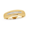 Thumbnail Image 1 of Previously Owned Men's Diamond Wedding Band 1/10 ct tw Round-cut 10K Yellow Gold