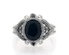 Thumbnail Image 0 of Previously Owned Disney Treasures The Nightmare Before Christmas Black Onyx & Diamond Ring 1/5 ct tw Sterling Silver