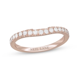 Previously Owned Neil Lane Diamond Wedding Band 1/3 ct tw Round-cut 14K Rose Gold