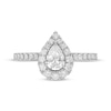 Thumbnail Image 3 of Previously Owned Neil Lane Diamond Engagement Ring 1 ct tw Pear & Round-cut 14K White Gold