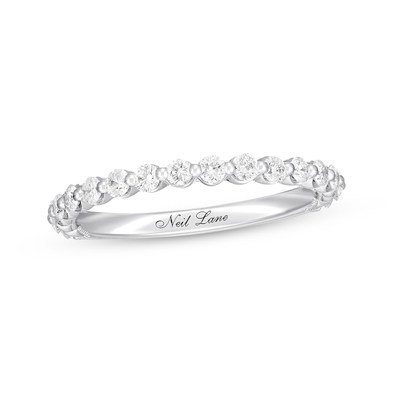 Previously Owned Neil Lane Premiere Diamond Band 1/2 ct tw Round-cut 14K White Gold - Size 4.5