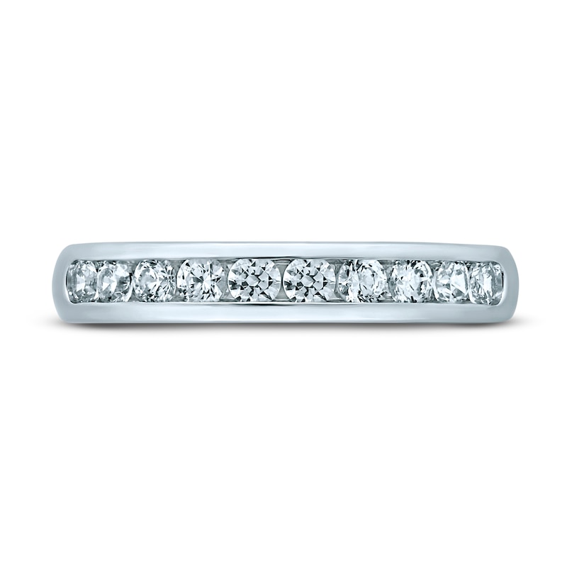 Main Image 3 of Previously Owned Diamond Anniversary Ring 1/2 ct tw Round-cut 14K White Gold