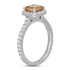 Thumbnail Image 2 of Previously Owned Neil Lane Cushion-cut Citrine Engagement Ring 5/8 ct tw Diamonds 14K White Gold