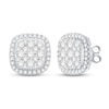 Thumbnail Image 1 of Previously Owned Diamond Stud Earrings 1 ct tw Round-Cut 10K White Gold