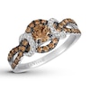 Thumbnail Image 1 of Previously Owned Le Vian Chocolate Diamond Ring 1 ct tw Round 14K Vanilla Gold