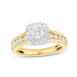 Previously Owned Diamond Engagement Ring 1-3/8 ct tw Round-cut 14K Yellow Gold