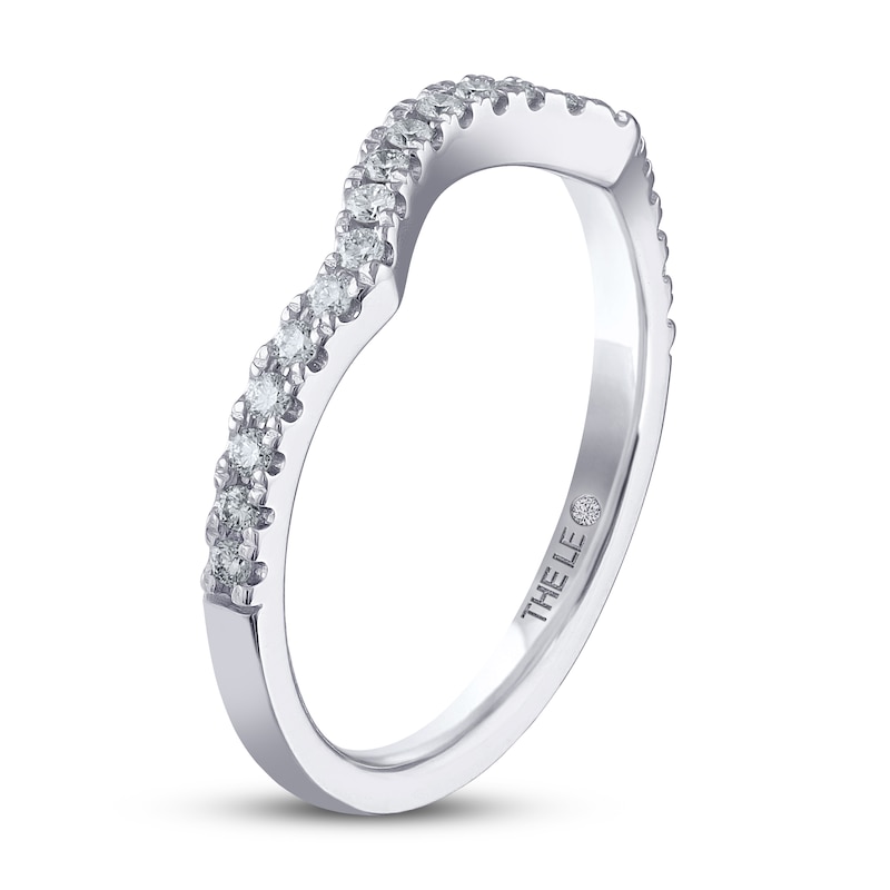 Main Image 2 of Previously Owned THE LEO Diamond Wedding Band 1/5 ct tw Round-cut 14K White Gold