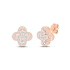 Thumbnail Image 0 of Previously Owned Diamond Flower Stud Earrings 5/8 ct tw 10K Rose Gold