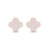 Thumbnail Image 1 of Previously Owned Diamond Flower Stud Earrings 5/8 ct tw 10K Rose Gold