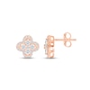 Thumbnail Image 2 of Previously Owned Diamond Flower Stud Earrings 5/8 ct tw 10K Rose Gold