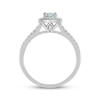 Thumbnail Image 3 of Marquise-Cut Aquamarine & Diamond Engagement Ring 1/3 ct tw 14K White Gold