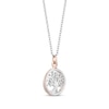 Thumbnail Image 2 of Previously Owned Hallmark Diamonds Necklace 1/20 ct tw Sterling Silver & 10K Gold 18&quot;