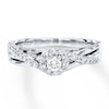 Thumbnail Image 4 of Previously Owned Diamond Engagement Ring 1/4 ct tw Round-cut 10K White Gold