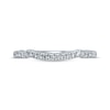 Thumbnail Image 4 of Previously Owned Monique Lhuillier Bliss Diamond Wedding Band 1/5 ct tw Round-cut 18K White Gold