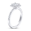 Thumbnail Image 2 of Previously Owned THE LEO Diamond Engagement Ring 1 ct tw Princess & Round-cut 14K White Gold