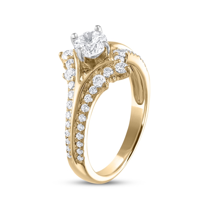 Main Image 2 of Previously Owned Diamond Engagement Ring 1 ct tw Round-cut 14K Yellow Gold