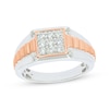 Thumbnail Image 1 of Previously Owned Men's Diamond Ring 1/2 ct tw Round-cut 10K Two-Tone Gold