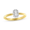 Thumbnail Image 1 of Previously Owned Forever Connected Diamond Ring 1/5 ct tw Princess & Round-cut 10K Yellow Gold