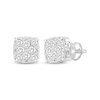 Thumbnail Image 0 of Previously Owned Men's Diamond Stud Earrings Round-cut 10K White Gold