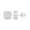 Thumbnail Image 2 of Previously Owned Men's Diamond Stud Earrings Round-cut 10K White Gold