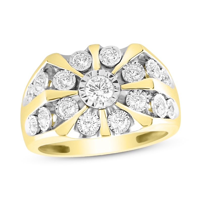 Main Image 1 of Previously Owned Men's Diamond Ring 1 ct tw 10K Yellow Gold