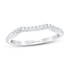 Thumbnail Image 1 of Previously Owned THE LEO First Light Diamond Wedding Band 1/5 ct tw Round-cut 14K White Gold