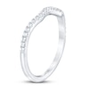 Thumbnail Image 2 of Previously Owned THE LEO First Light Diamond Wedding Band 1/5 ct tw Round-cut 14K White Gold