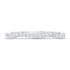 Thumbnail Image 3 of Previously Owned THE LEO First Light Diamond Wedding Band 1/5 ct tw Round-cut 14K White Gold