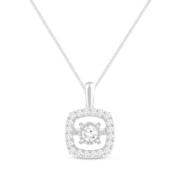 Previously Owned Unstoppable Love Necklace 1/4 ct tw 10K White Gold 19&quot;
