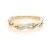 Thumbnail Image 1 of Previously Owned THE LEO Diamond Twist Wedding Band 1/5 ct tw 14K White Gold