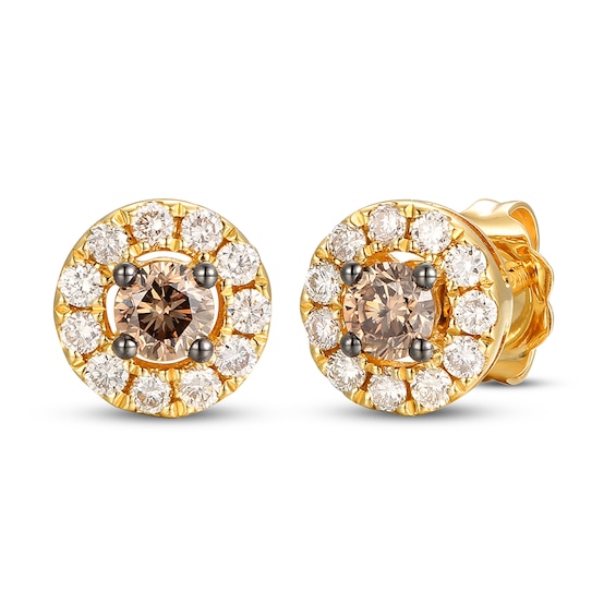 Previously Owned Le Vian Diamond Stud Earrings 1/2 ct tw 14K Honey Gold