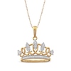 Thumbnail Image 1 of Previously Owned Diamond Tiara Necklace 1/15 ct tw Round-cut 10K Yellow Gold